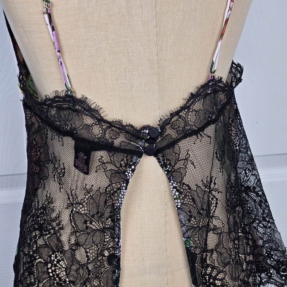 Victoria's Secret‎ Satin Lace Back Floral Cami Camisole Top Size S Lingerie - Picture 4 of 9